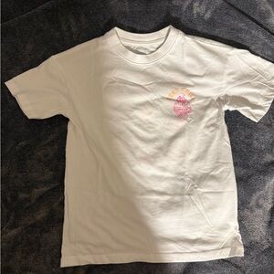 Cat & Jack White Tee with Pink Graphic